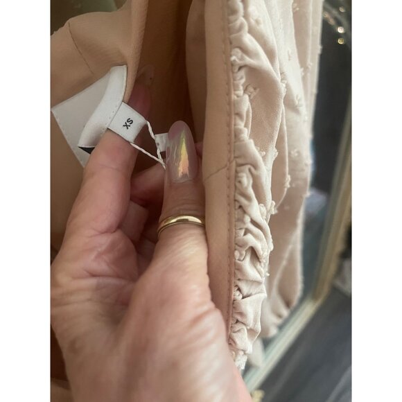 Rumer NWT Camille Mini Dress Sz XS Nude - Picture 4 of 10